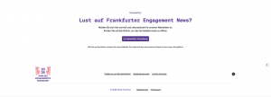 Fußbereich der Kampagnenwebsite: Es stehen Verlinkungen zur Erklärung zur Barrierefreiheit, zu den Inhalten in Gebärdensprache, zu den Inhalten in Leichter Sprache, zur Datenschutzerklärung sowie zum Impressum.